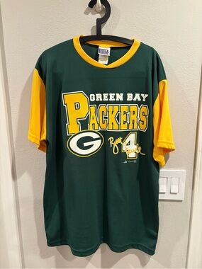 Vintage 1999 Sport Attack Brett Favre Green Bay Packers shirt jersey Mens Sz XL